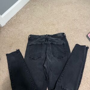 Black Washed Ripped High Rise Jeggings. Women’s 10R